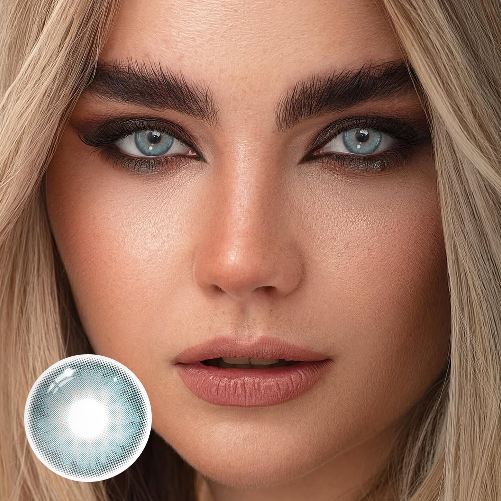 Lazuli Pear Blue Coloured Contact Lenses